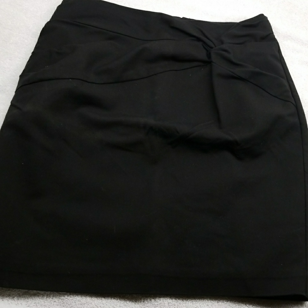 Black mini skirt
